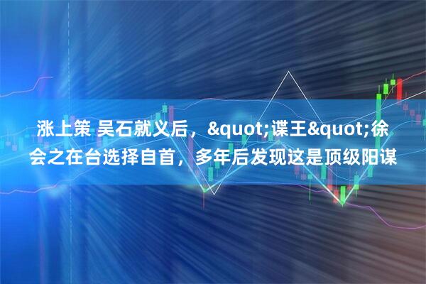 涨上策 吴石就义后,"谍王"徐会之在台选择自首,多年后发现这是顶级阳谋
